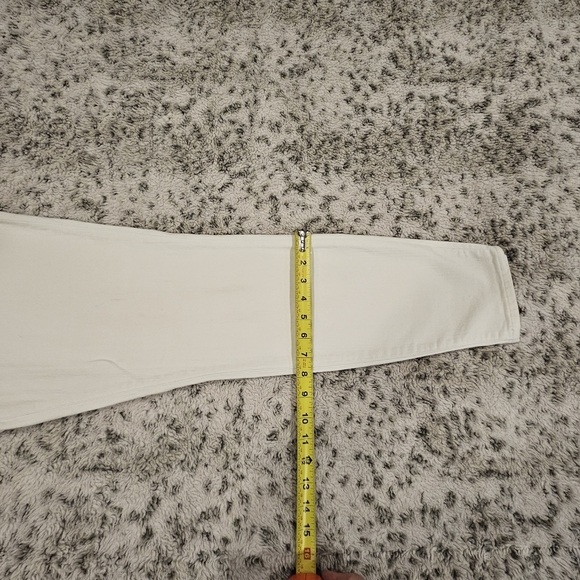 Madewell SZ 32 Pure White High Riser Skinny Ankle Stretch Jeans - Picture 12 of 13